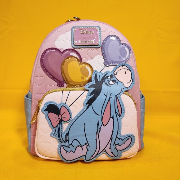 Loungefly Disney Eeyore Heart Balloons Valentines Winnie the Pooh Mini Backpack main image 9